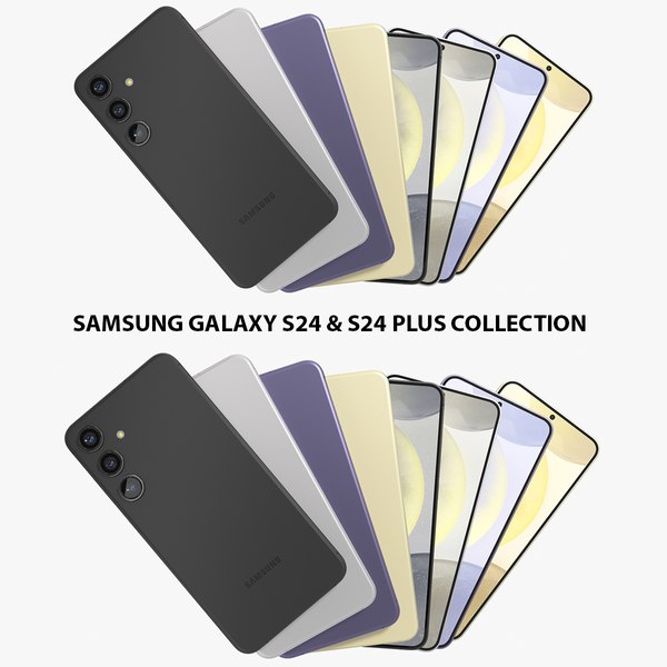 3D Samsung Galaxy S24 and S24 Plus Collection