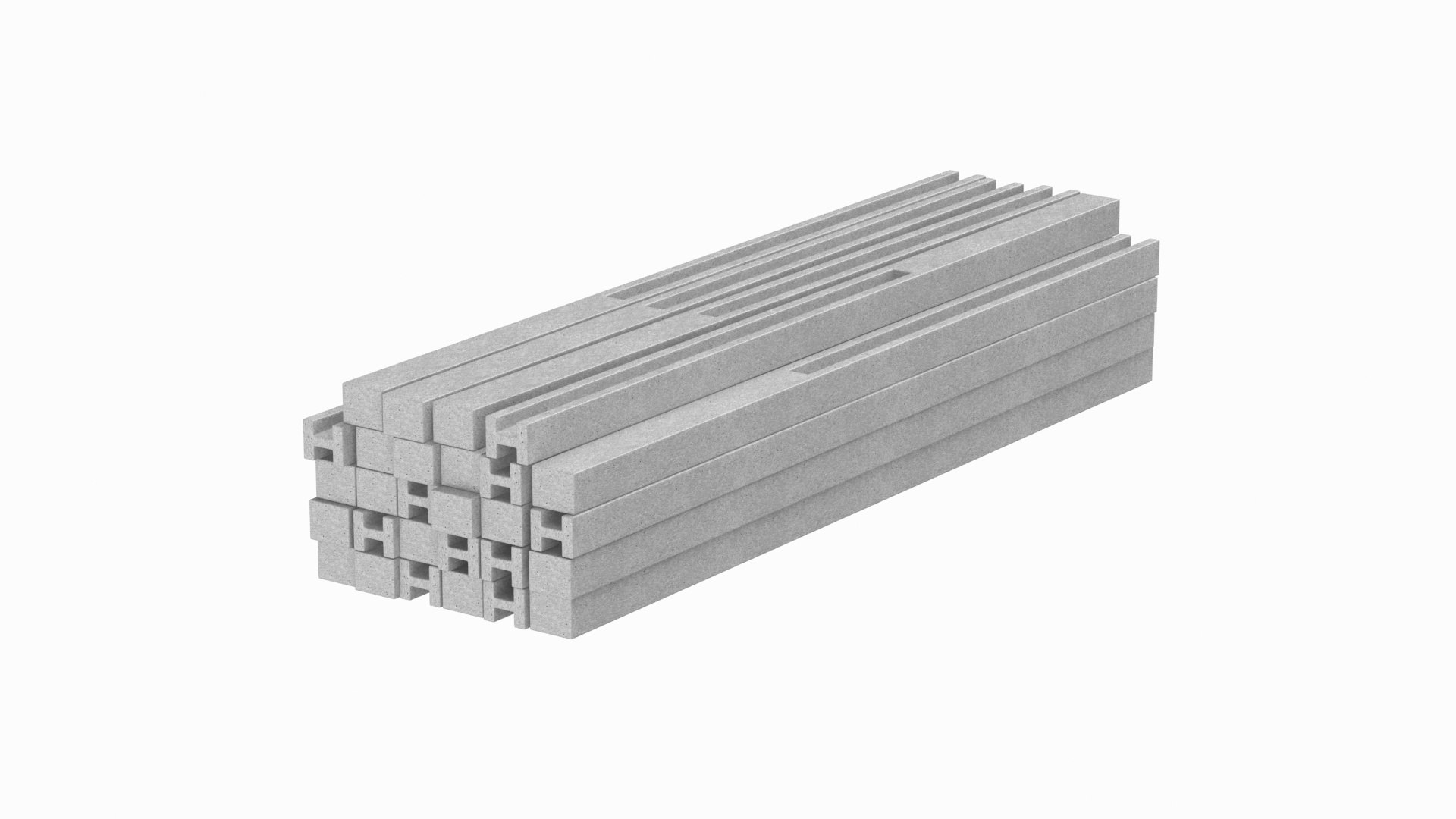 3D Stack Of Concrete Slabs Model - TurboSquid 2311807