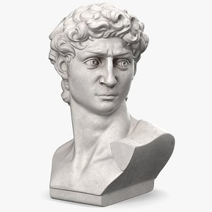 Bust of David by Michelangelo 3D Model