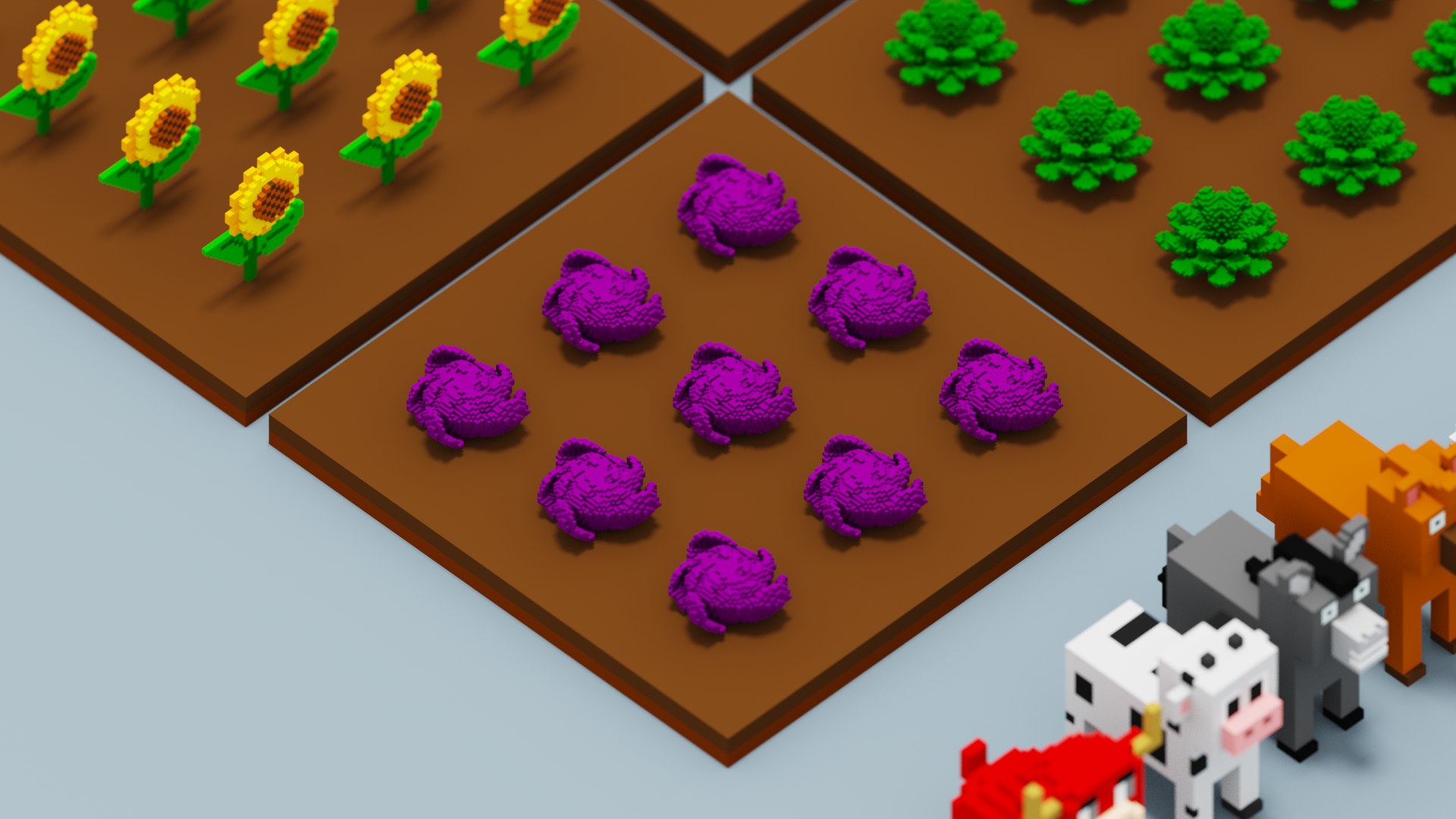 3D Voxel Farm Pack model https://p.turbosquid.com/ts-thumb/am/KXrcAU/pg/snap20230419005408/png/1681858784/1920x1080/fit_q87/efa3650a48b0da3be0ee17fdeae3f689309a4dec/snap20230419005408.jpg