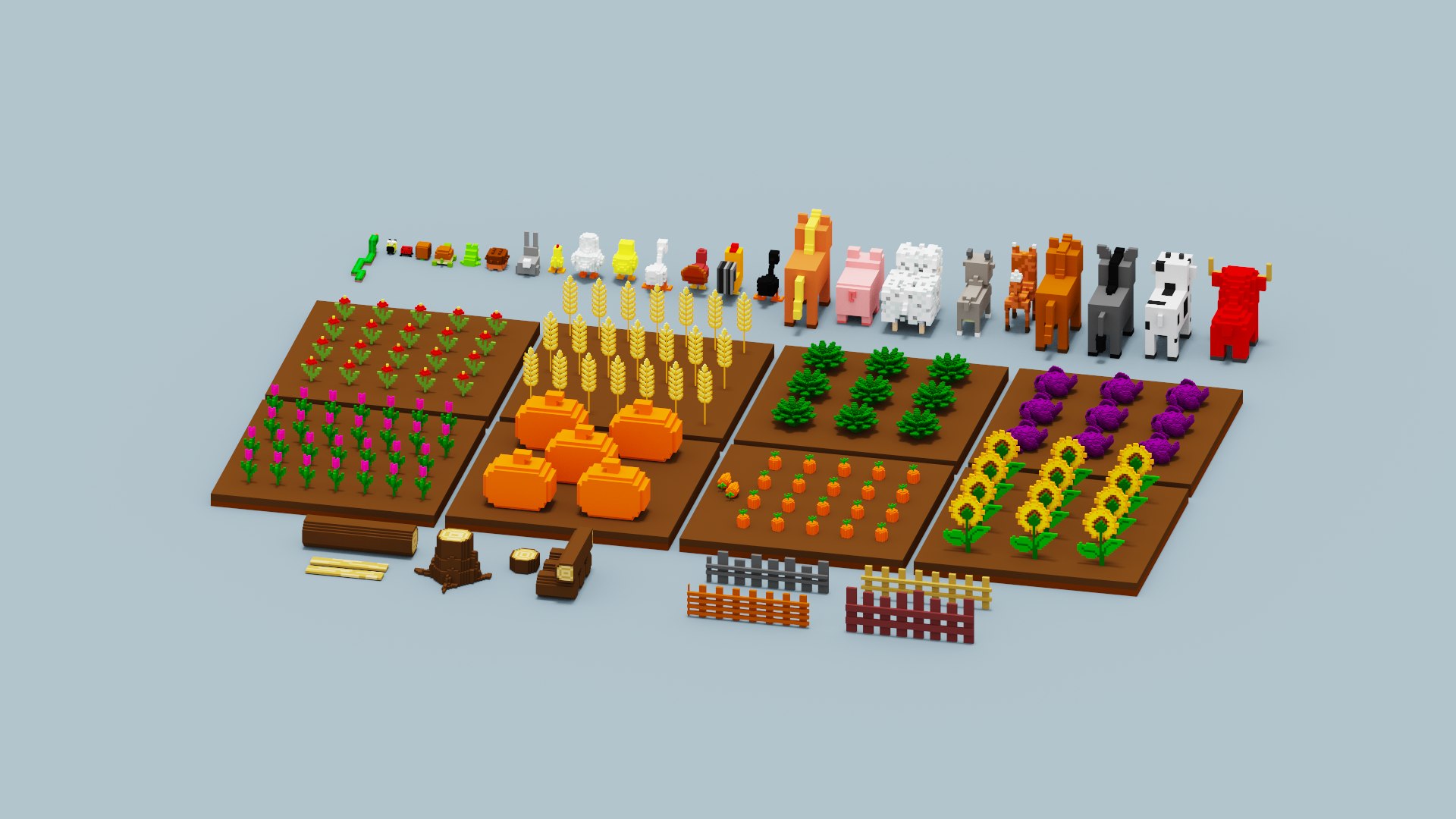 3D Voxel Farm Pack model https://p.turbosquid.com/ts-thumb/am/KXrcAU/tA/spin202304190033060007/png/1681859366/1920x1080/fit_q87/173b8788f15c6b57663b65a955caf76be3deaad6/spin202304190033060007.jpg