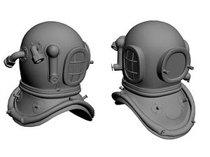 3d diving helmet model
