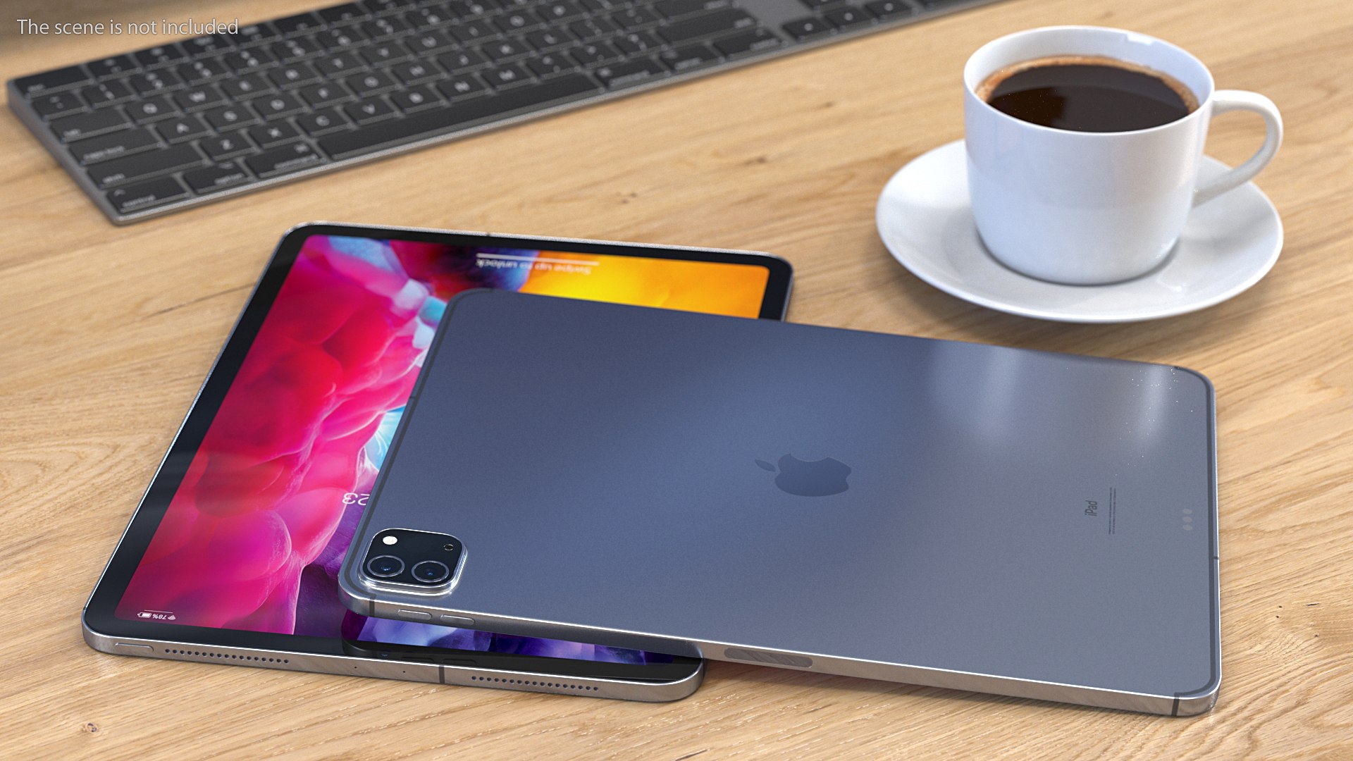Apple iPad Pro 2020 11 inch Space Grey 3D model preview