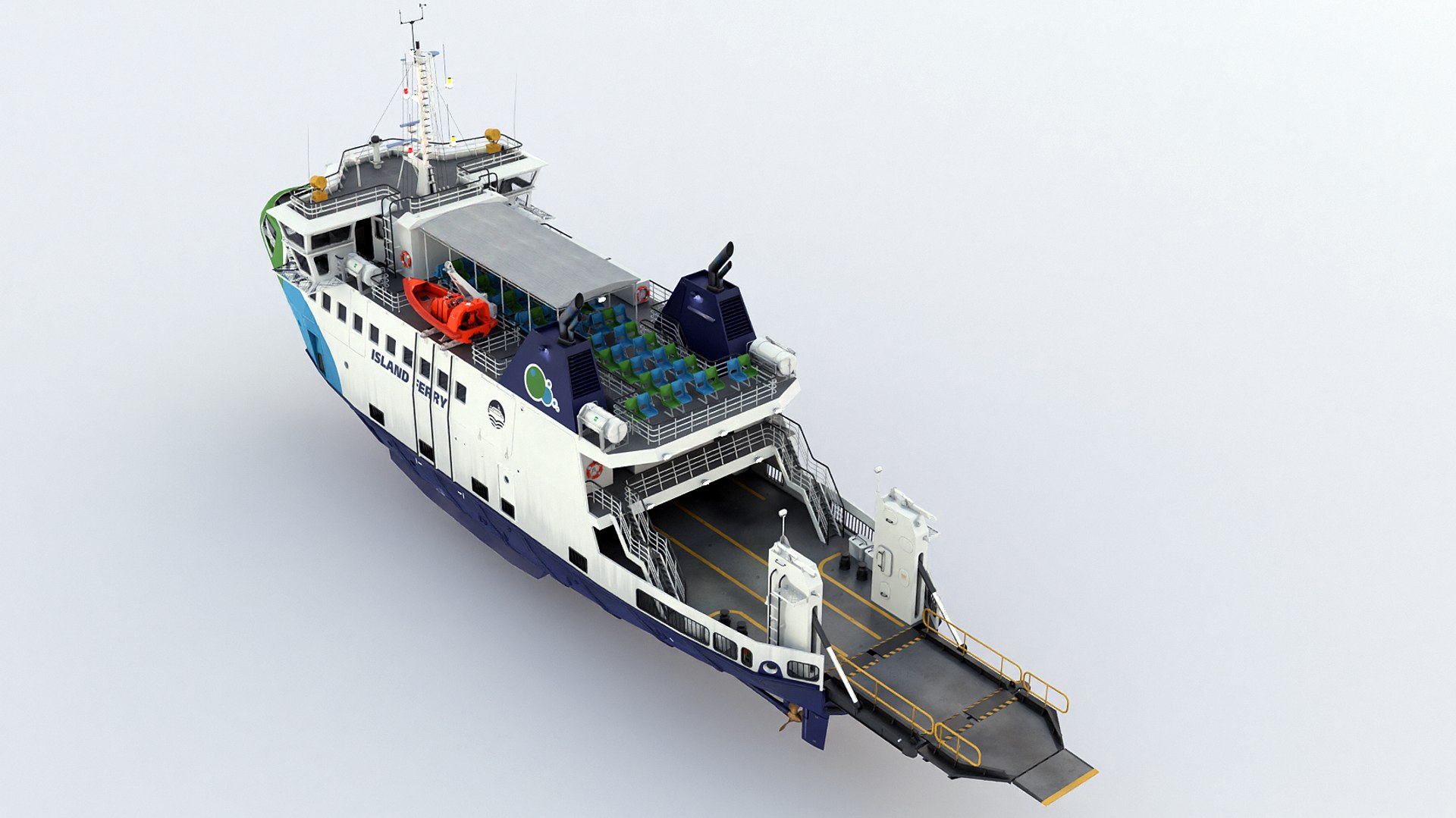 3D Ro-Pax Ferry - TurboSquid 2070553