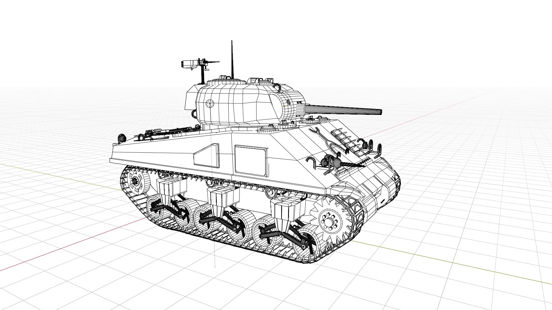 M4 Sherman Tank model - TurboSquid 2103092