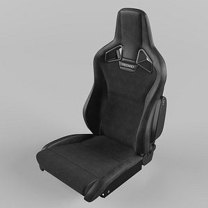 RECARO Cross Sportster CS Vinyl black Dinamica suede black Seat 3D model
