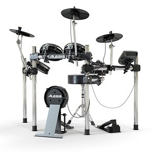 3D model electronic drum set alesis