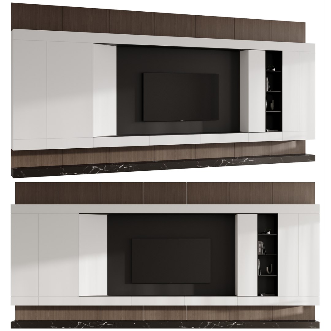 Wall Composition Of The TV Zone 3D - TurboSquid 2147680