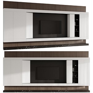 Wall composition of the TV zone 3D