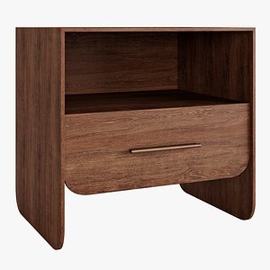 Felton Open Nightstand 3D model