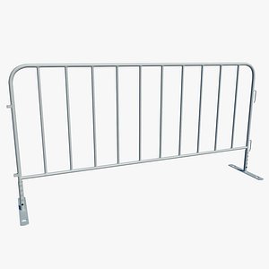 3dsmax metallic barrier fence