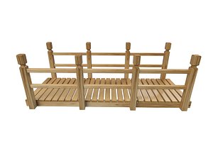 Wooden bridge model