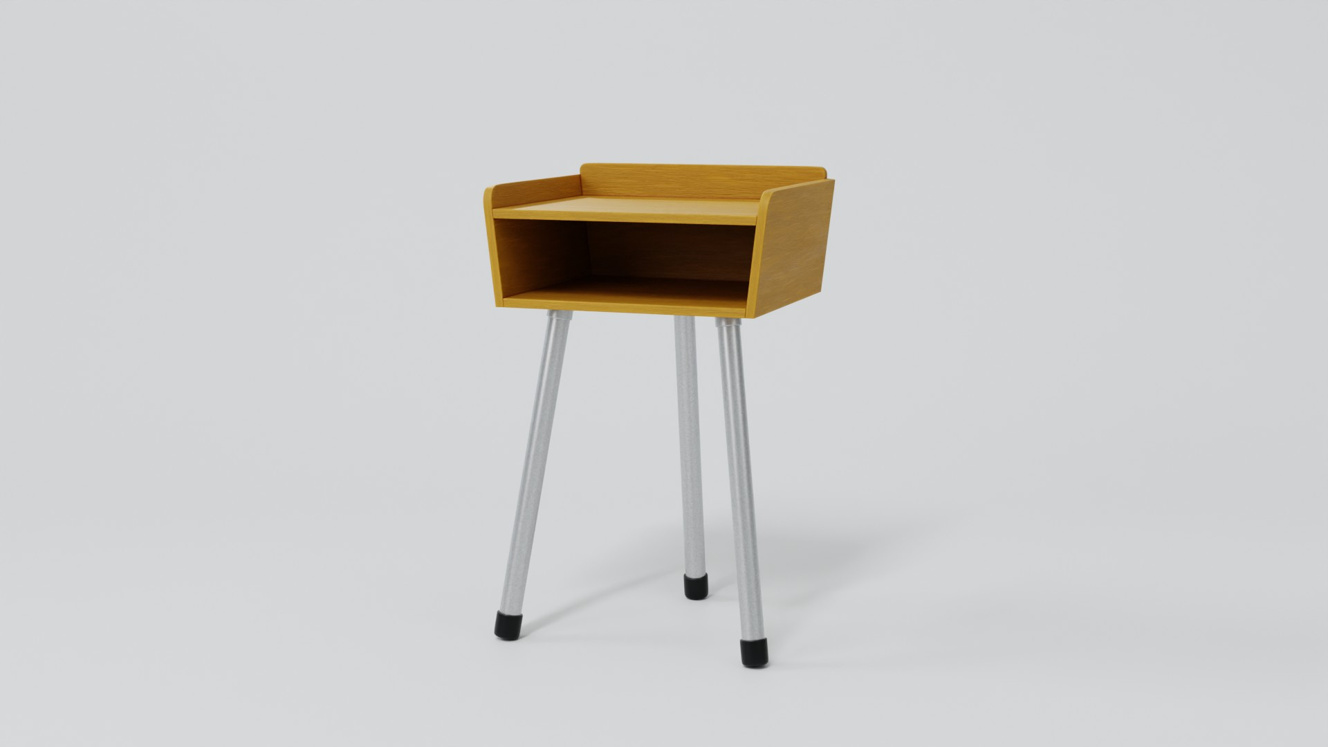 3D Model Of A Vintage Wooden School Table For Small Children 3D Model ...