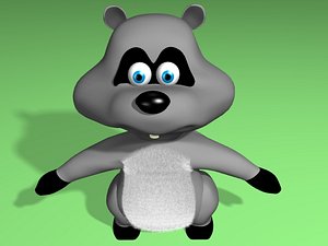 lightwave raccoon 3d model