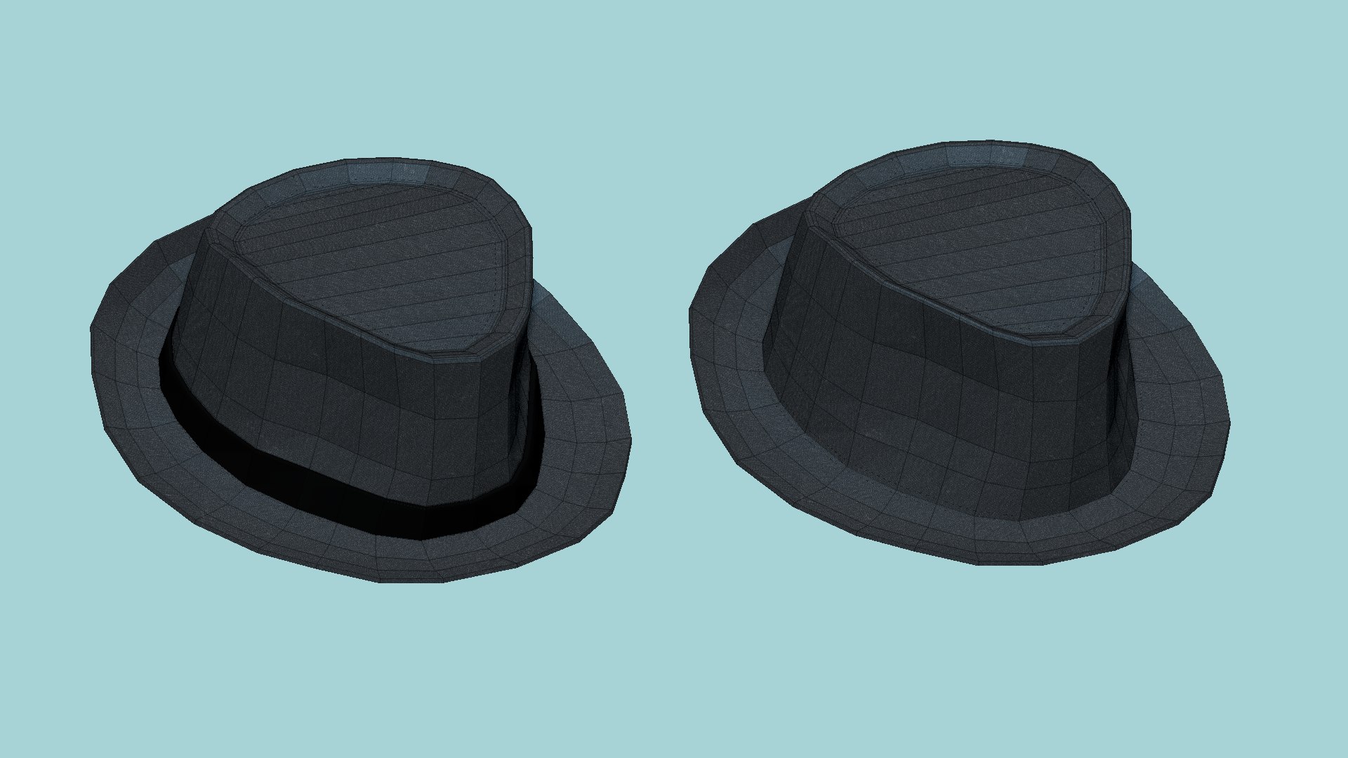 3D Dark Gray Trilby Hat - Character Design Fashion https://p.turbosquid.com/ts-thumb/am/hiTZ03/K5/t2wire/png/1620169299/1920x1080/fit_q87/9d40e597f3b03f79b63075663366cd8cf9b71d76/t2wire.jpg
