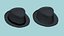 Dark Gray Trilby Hat - Character Design Fashion