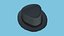 Dark Gray Trilby Hat - Character Design Fashion