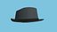 Dark Gray Trilby Hat - Character Design Fashion