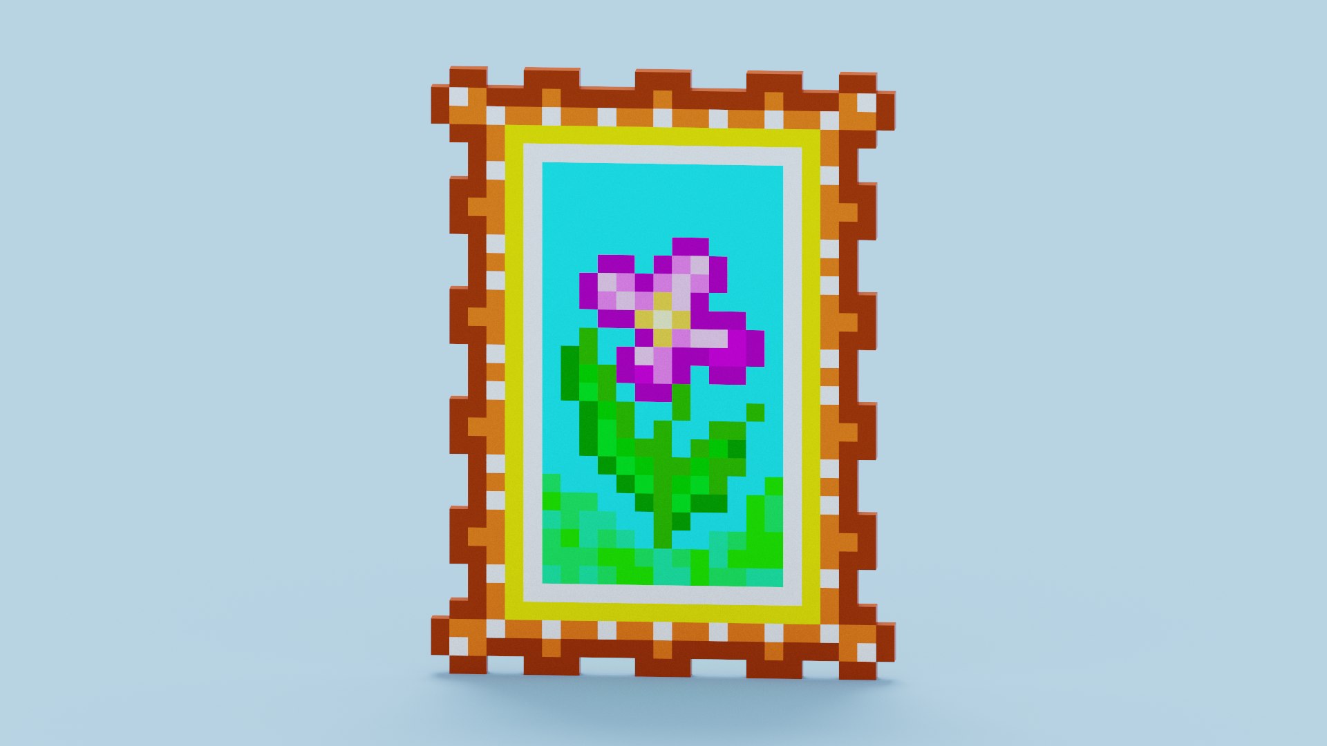 Minecraft Picture Frame 3D Model - TurboSquid 2215031
