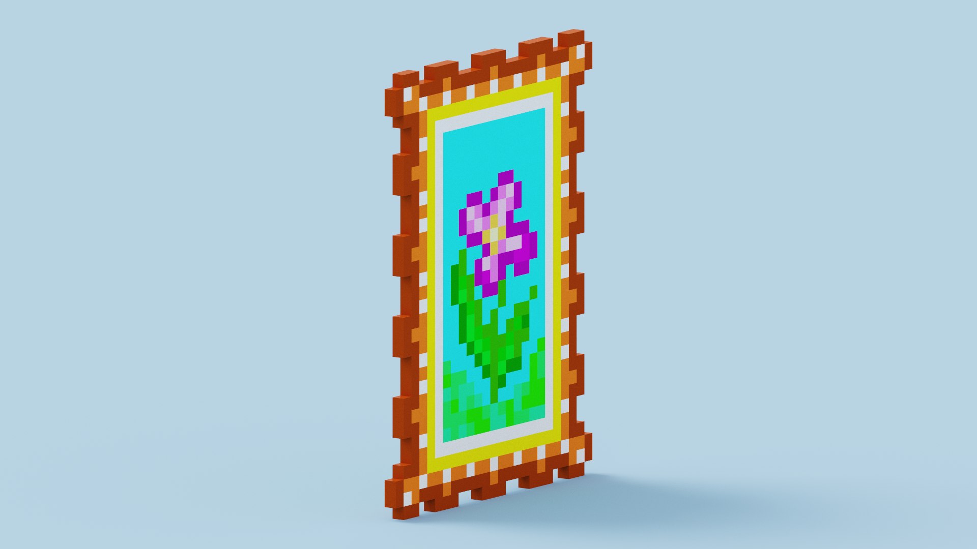 Minecraft Picture Frame 3D Model - TurboSquid 2215031