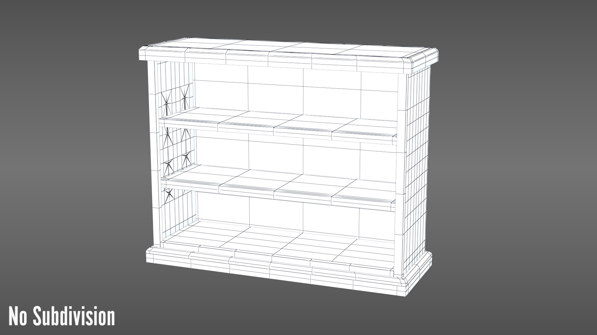 Small bookcase model - TurboSquid 1535792