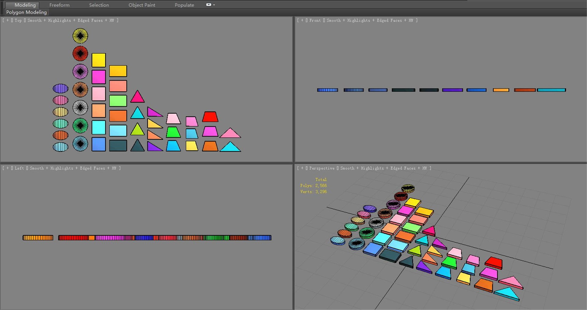 A Bunch Of Colorful Building Blocks 3D Model - TurboSquid 2112644
