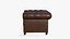3D Leather Chesterfield Single Chair