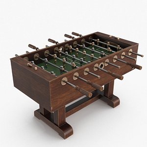 Foosball Pool Table 3D model