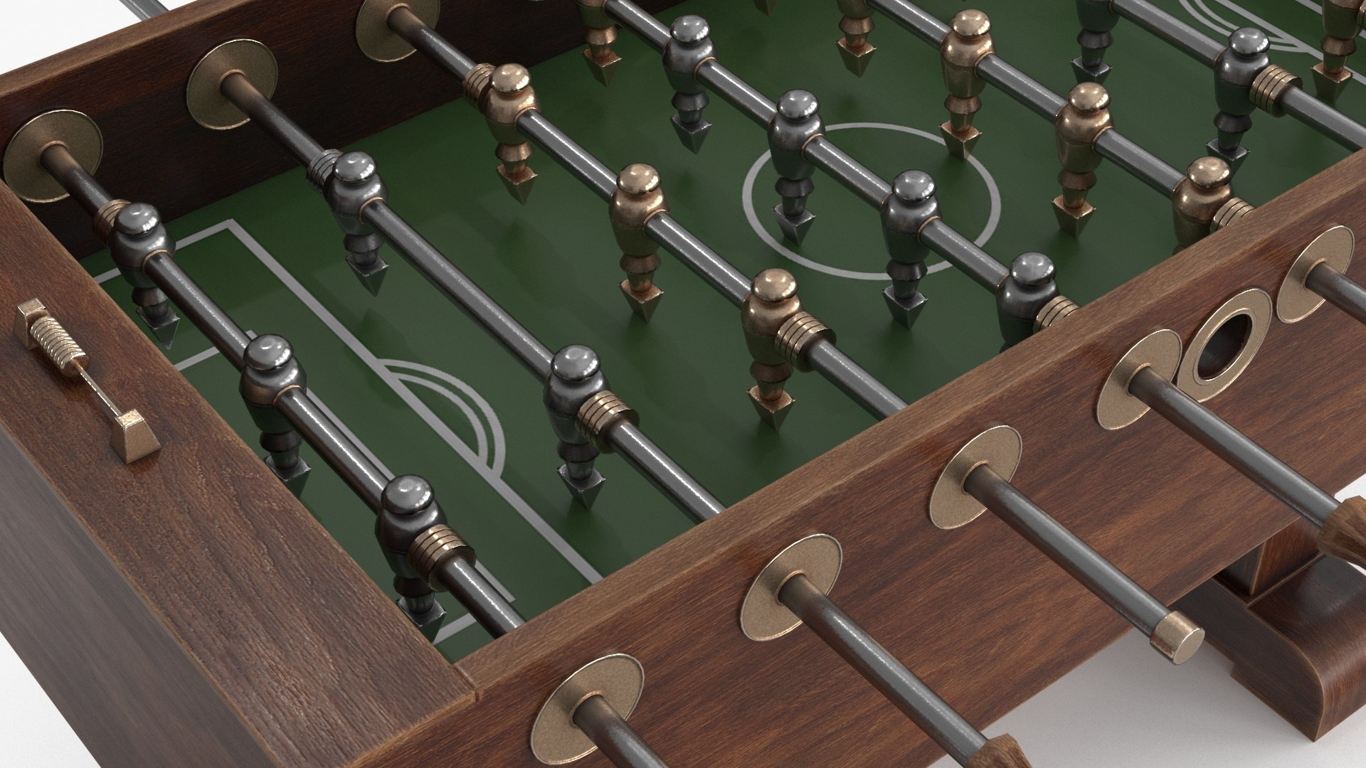 Foosball Pool Table 3D Model - TurboSquid 2255194
