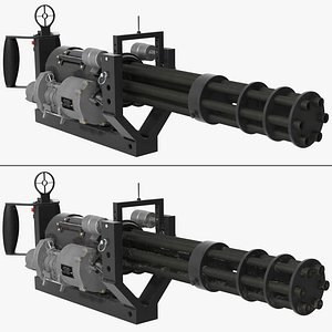 M134 Minigun With Mounting Bracket Collection