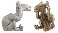 Egyptian figurine of a camel in the pose I cant hear anything