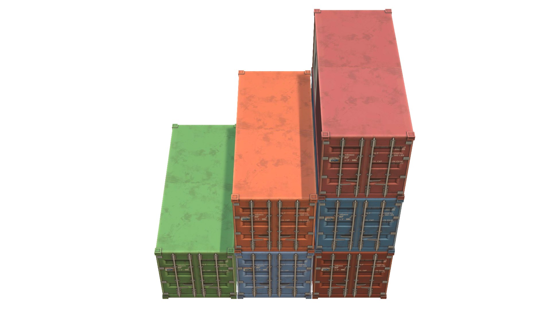 3D Model Container Pack - TurboSquid 2375940