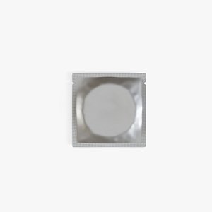 3D condom package silver model