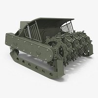 Mine Neutralization Module with Armored Housing Military Green