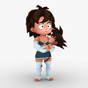 Gine and Baby Goku
