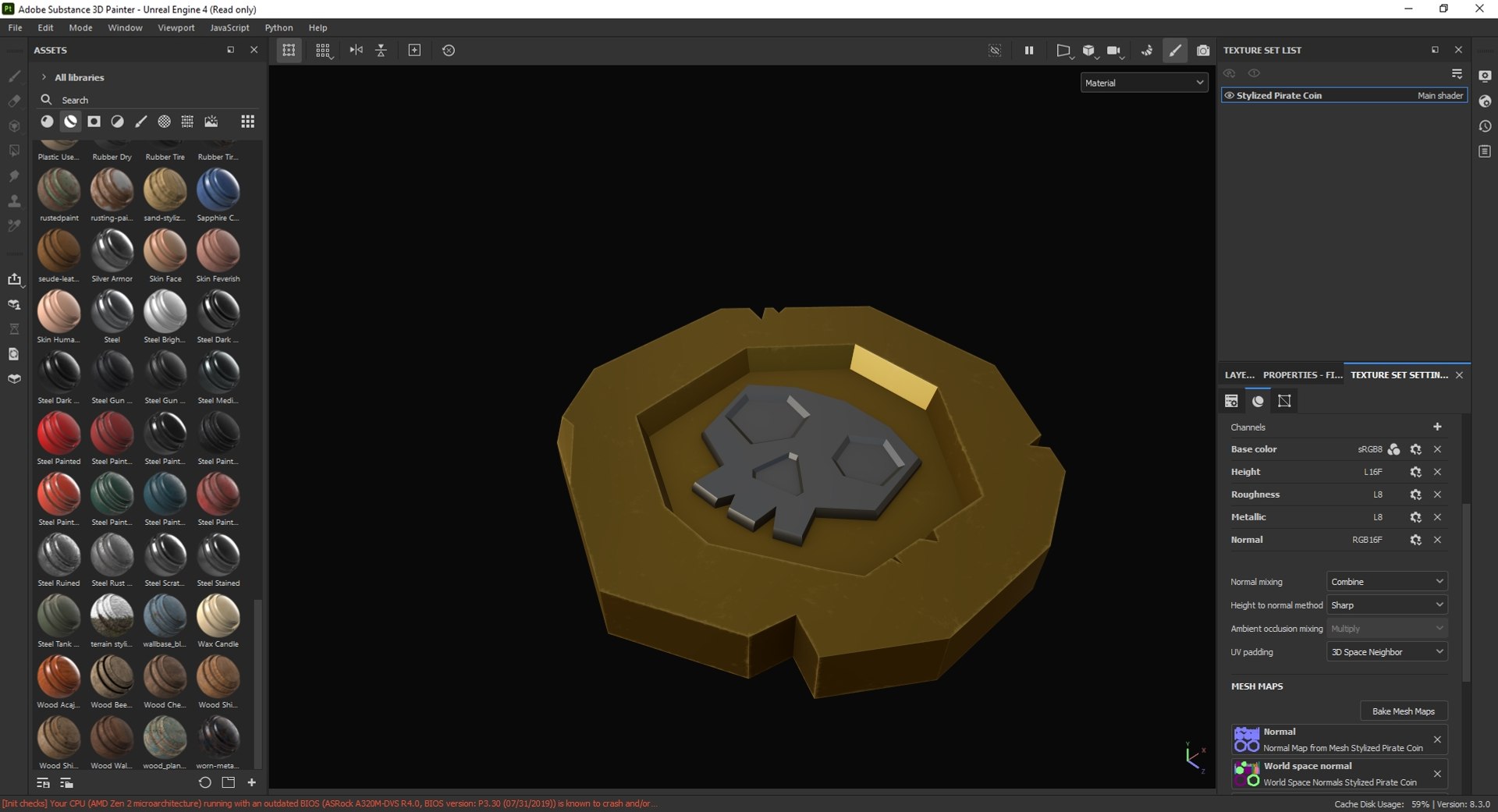 Stylized Pirate Coin 3D Model - TurboSquid 2124866