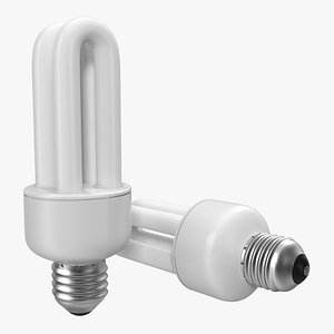 Energy Saving Light Bulb 3 3D Model