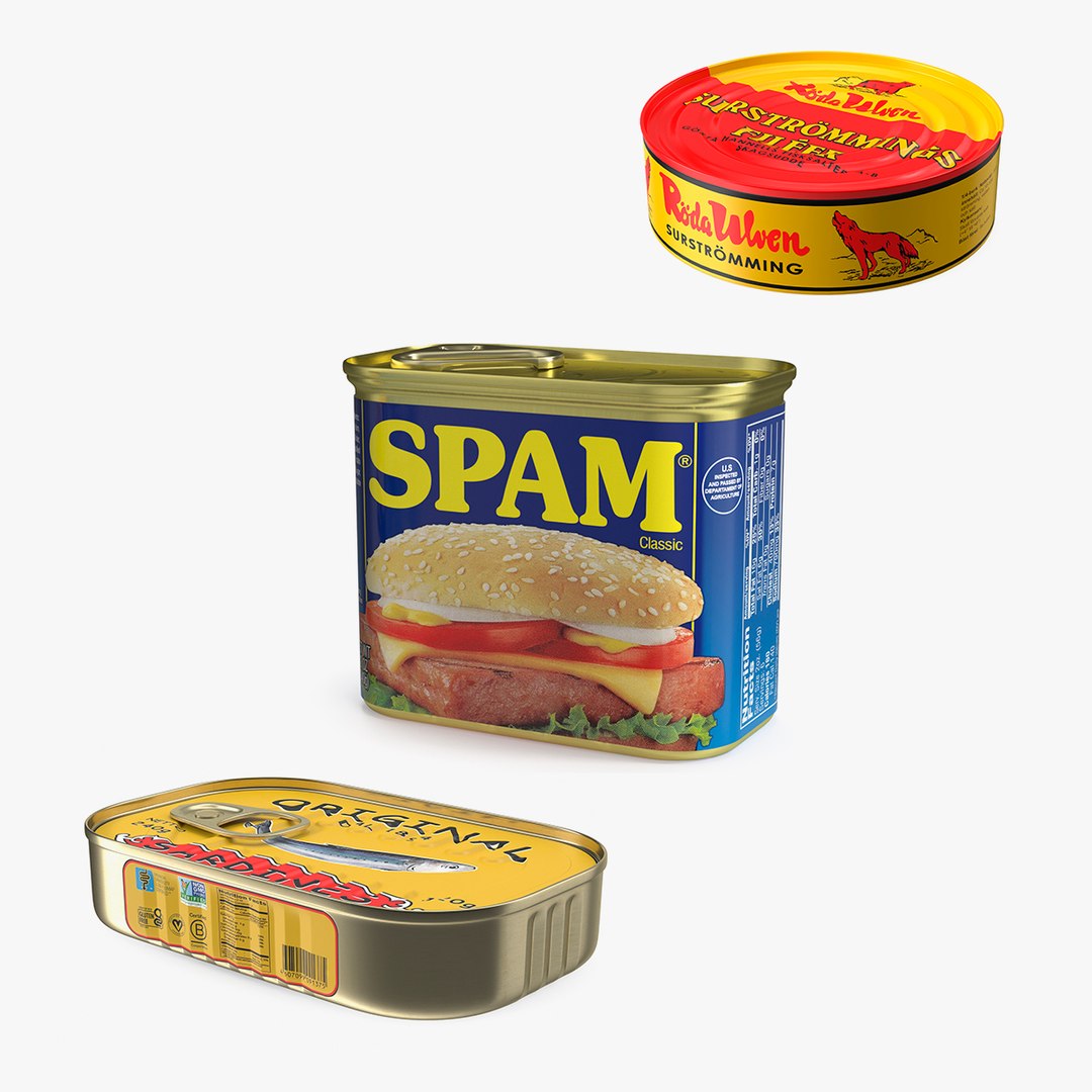Canned Food Closed Collection 3D model preview