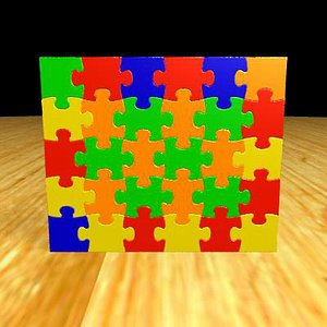 3d model jigsaw puzzle