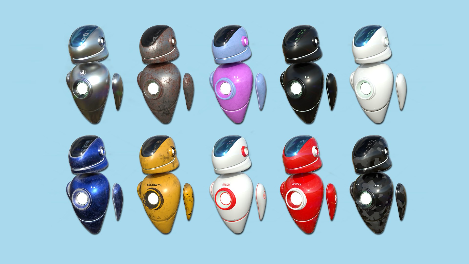 10 Flying Robot Collection - Character SciFi Design 3D https://p.turbosquid.com/ts-thumb/an/7yqpoE/bf/collect/png/1628374445/1920x1080/fit_q87/fe5b2e48003f9c590e404636207788f7d5c91e31/collect.jpg