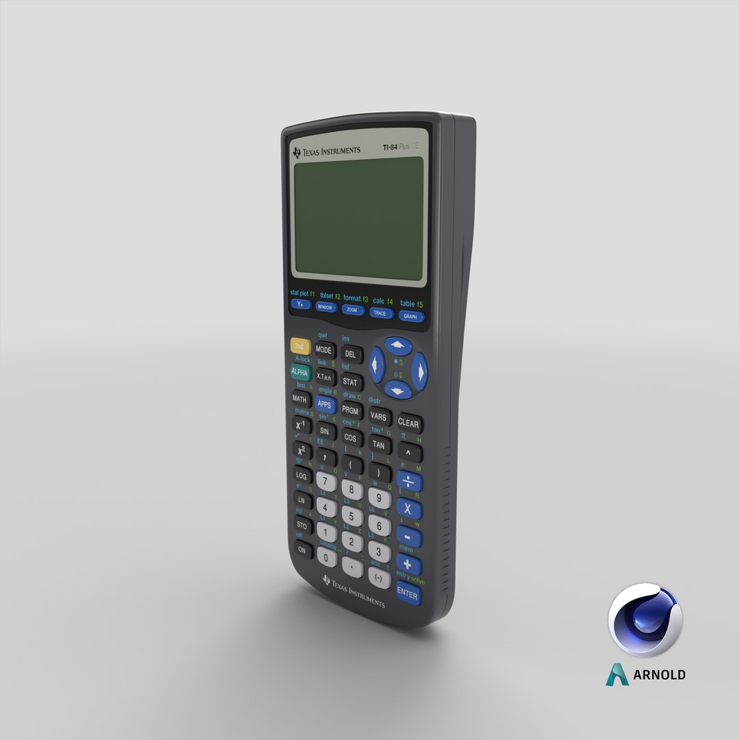 Graphing Calculator 3D Model TurboSquid 1973113