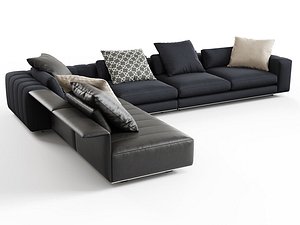 3D model freeman corner sofa b