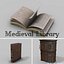 3D medieval library model