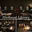 3D medieval library model