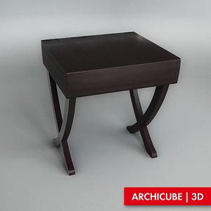 3d model bedside table