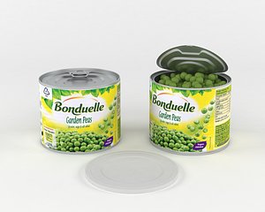 bonduelle green peas 3D model
