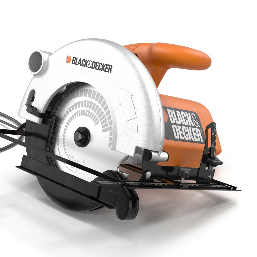 Circular Saw Black and Decker 3D model preview