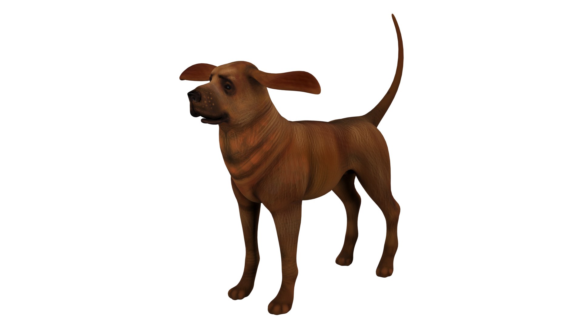 3D Dog Rig High-poly Textured Model - TurboSquid 2345352