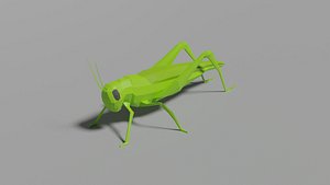 3D Low-poly Grasshopper model