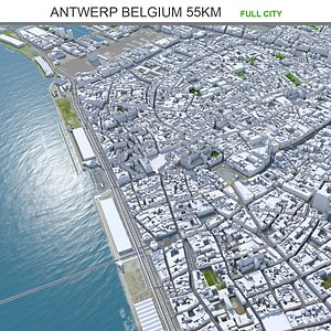 3D model city area building